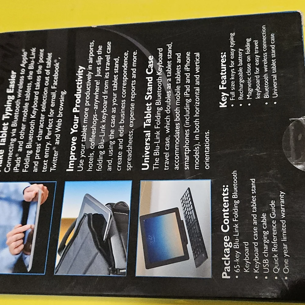 Blu-Link Folding Bluetooth Keyboard